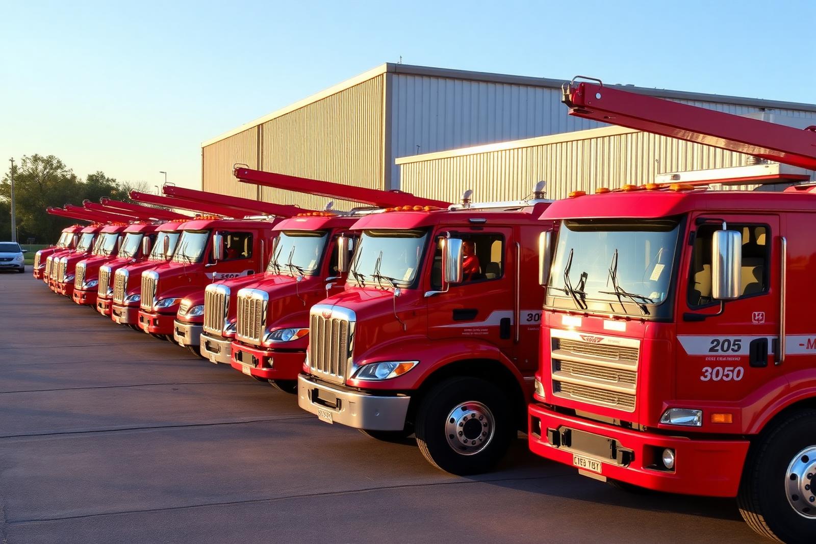 PJR Towing modern red fleet
